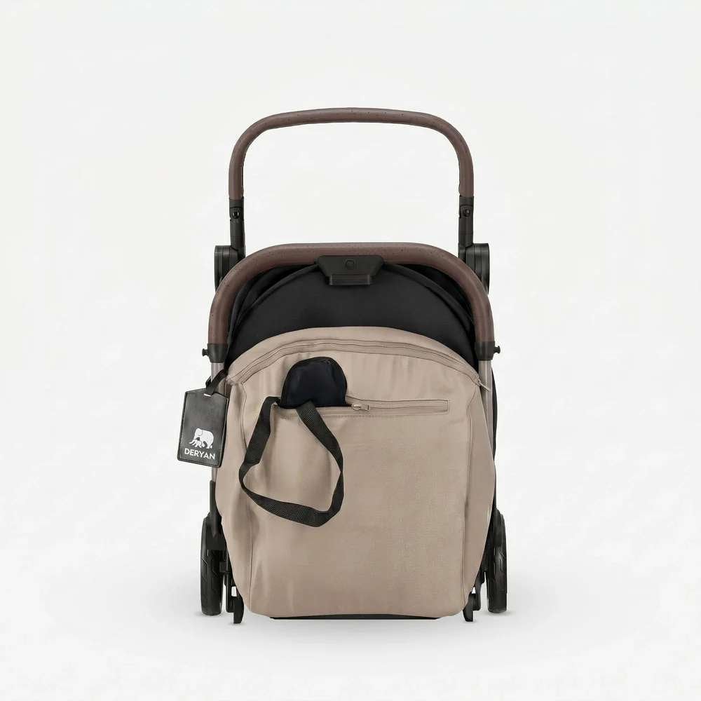 DERYAN Air-Buggy – Lichtgewicht Reisbuggy - Nougat, Enlèvement ou Envoi, Comme neuf, Autres marques, Dossier réglable
