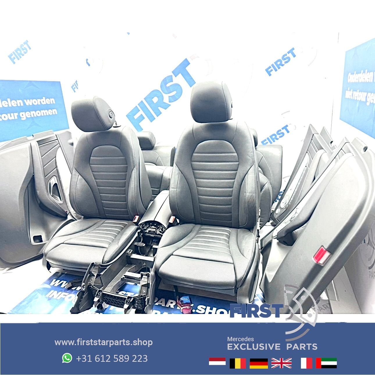 W253 GLC AMG STOELEN GLC43 GLC63 COMPLEET INTERIEUR ZWART LE, Auto-onderdelen, Gebruikt, -, Ophalen of Verzenden, -