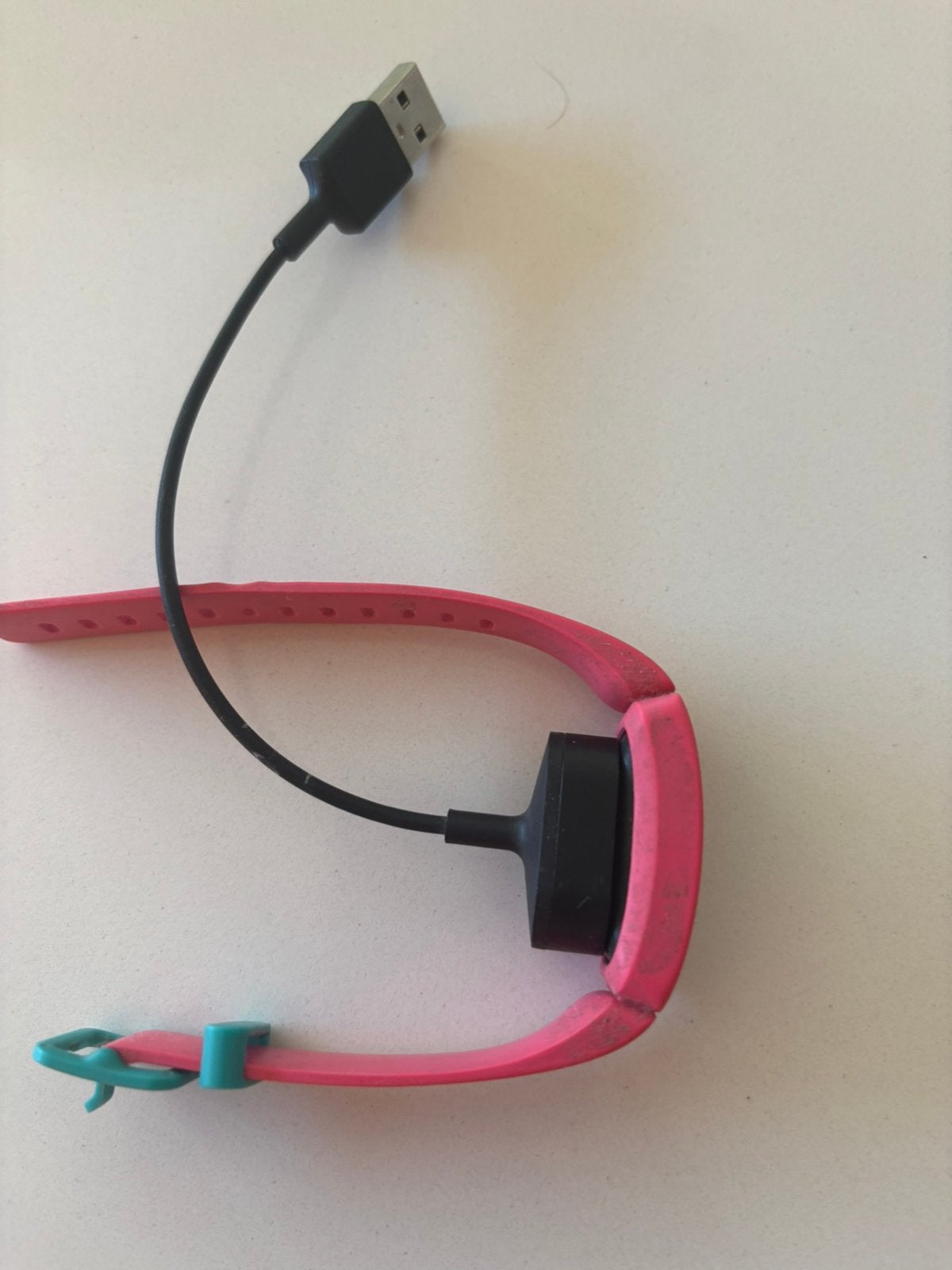 Fitbit Ace 2 Activity Tracker (Watermelon/Teal) met Oplader!, Ophalen of Verzenden, Waterdicht, Zo goed als nieuw, Roze