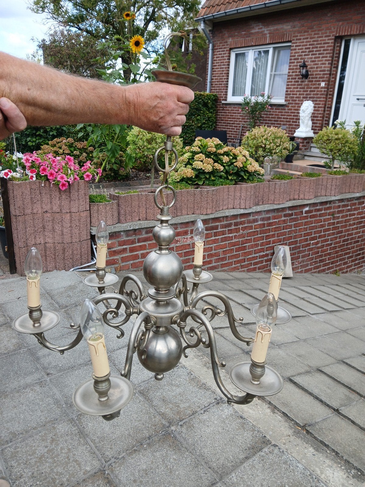 kroonluchter, Ophalen, Gebruikt, Overige materialen, Antiek