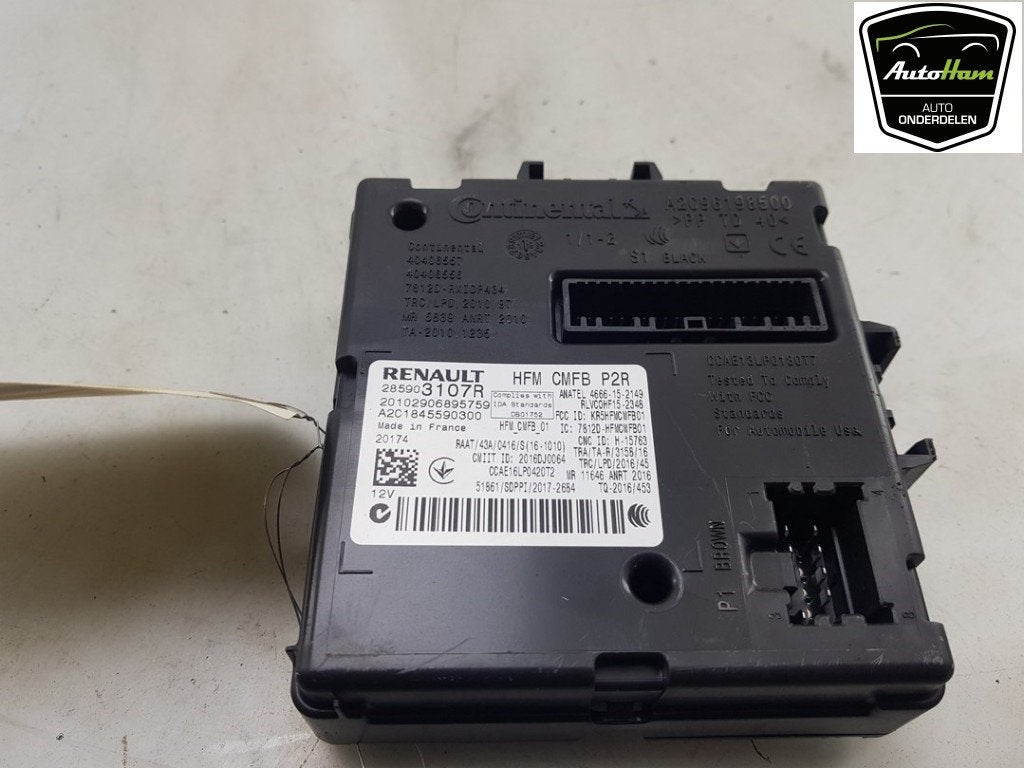MODULE KEYLESS VEHICLE Dacia Duster (SR) (|285903107R|), Dacia, Gebruikt, Continental AG, Continental-Plaza 1
30175  Hannover, DE