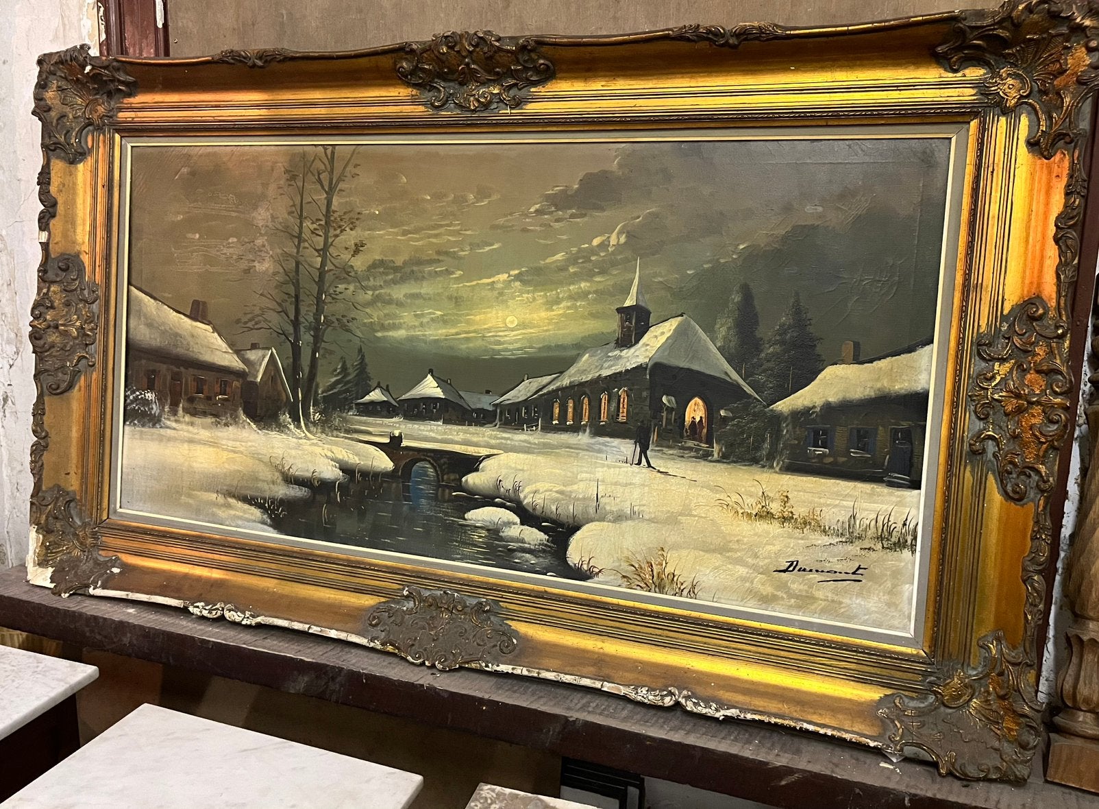 Schilderij Marguerite Dumont (1847–1918) 108 x 48 cm, Ophalen