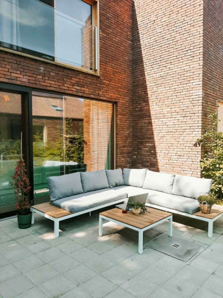 LOUNGESET EXTERIOO, Ophalen, 5 zitplaatsen, Bank, Aluminium