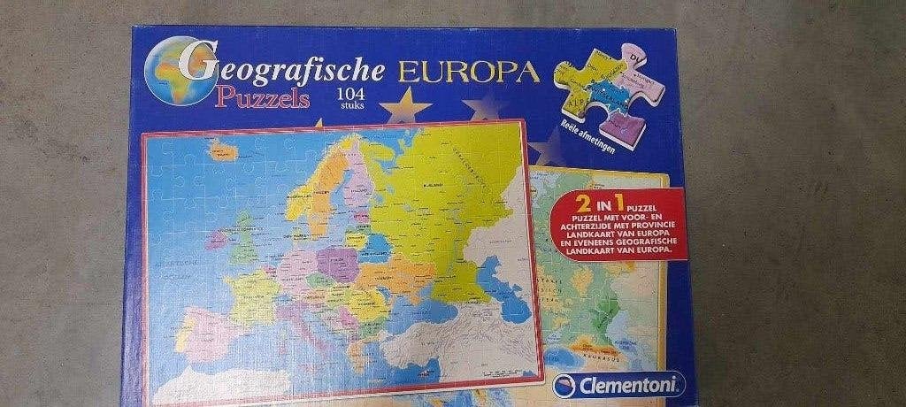 Puzzel Europa, Ophalen, Minder dan 500 stukjes, Zo goed als nieuw, Legpuzzel