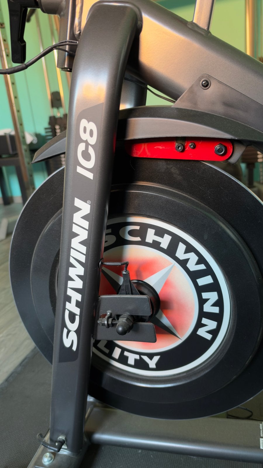 Spinning fiets Schwinn ic8 te koop, Enlèvement, Comme neuf, Vélo d'appartement