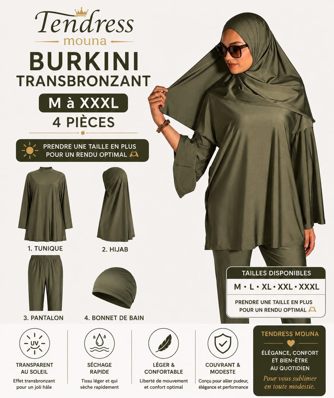 Burkini maillot plage