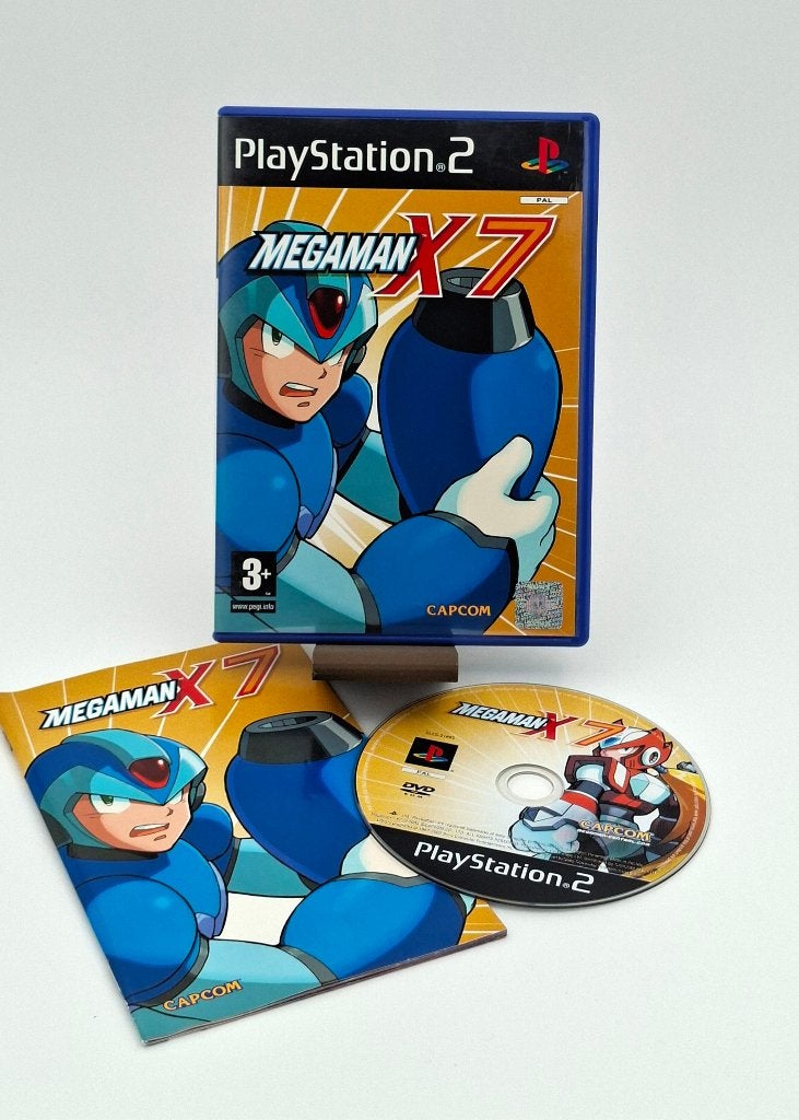 Mega Man X7 PlayStation 2 PS2 Capcom PAL CIB, 1 joueur, Aventure et Action, Comme neuf, À partir de 3 ans