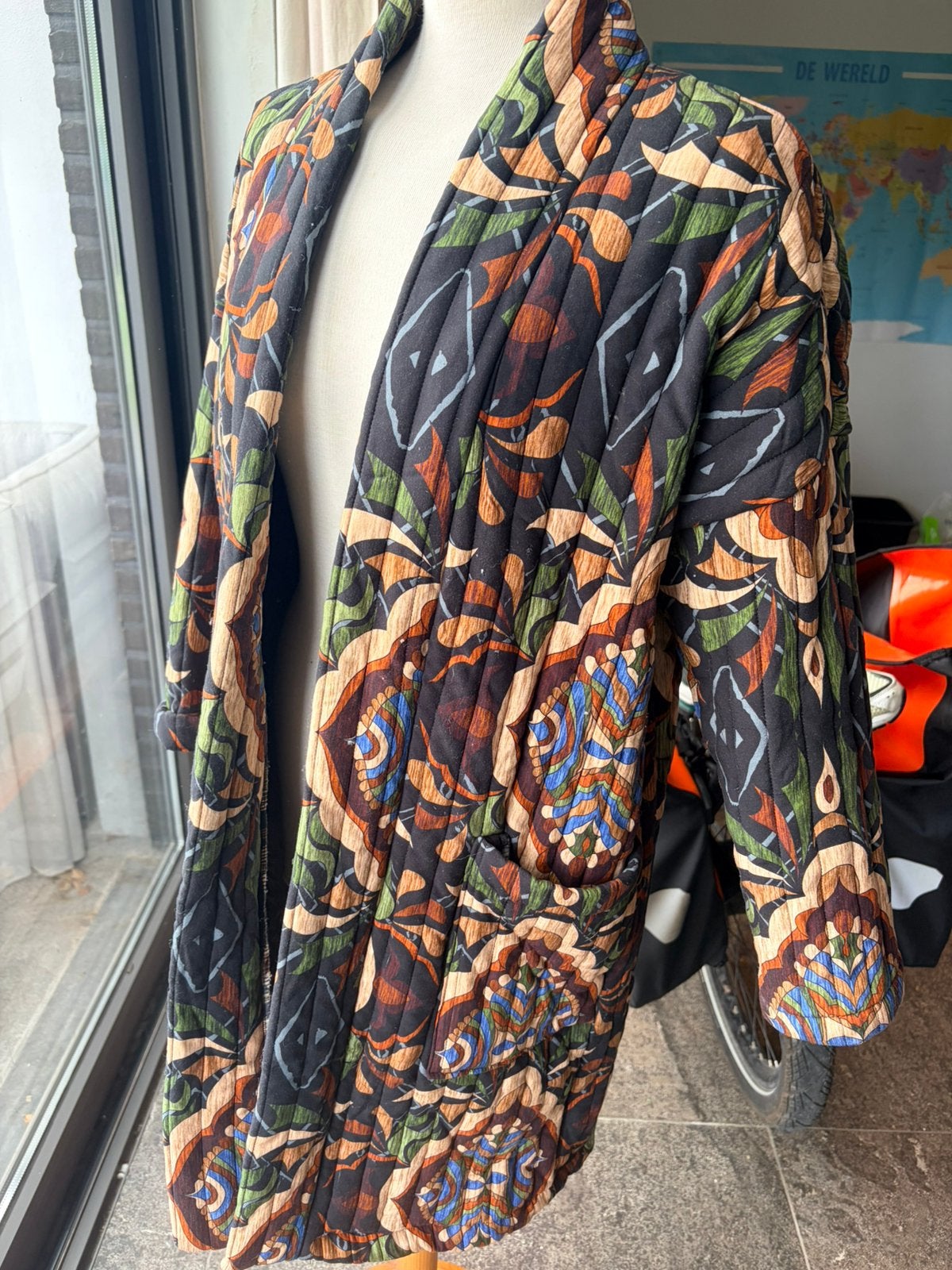 Cardigan poheme Paris herfst M/L, Verzenden, Zo goed als nieuw, Maat 38/40 (M), Bruin
