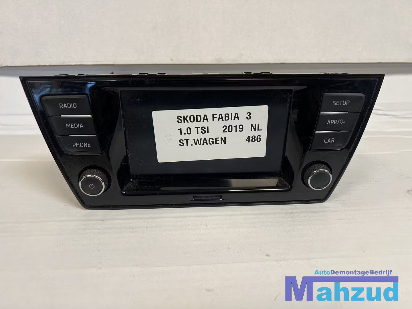 SKODA FABIA 3 radio 2014-2021, Infoline@skoda-auto.cz, Tr. Vaclava Klementa 869
293 01  Mlada Boleslav, CZ, Utilisé, Skoda