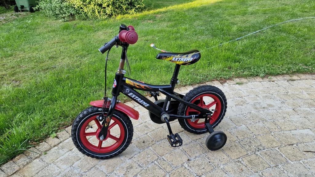 Kinderfiets met zijwieltjes, Ophalen