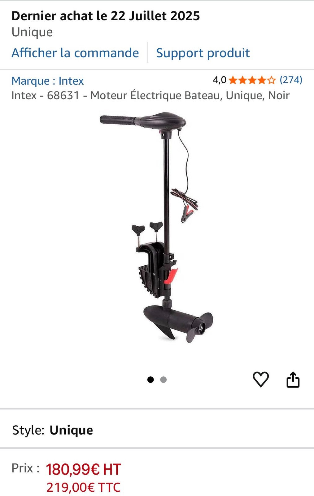 Moteur bateau, Ophalen, Zo goed als nieuw