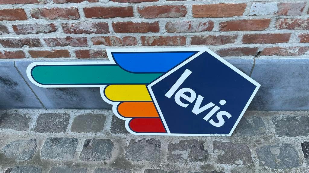 Levis reclame bord., Verzamelen, Merken en Reclamevoorwerpen, Ophalen of Verzenden, Zo goed als nieuw, Reclamebord