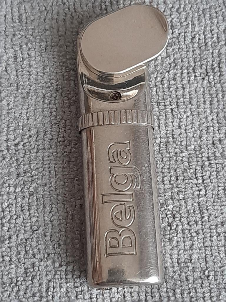 Briquet gaz original BELGA métal chromé, Collections, Briquet
