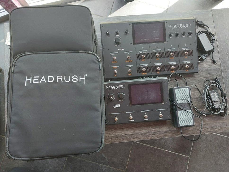 HeadRush gigboard + Expression pedaal + looperboard + zak, Muziek en Instrumenten, Effecten, Ophalen