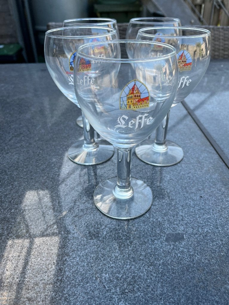 Leffe glazen, Verzamelen, Ophalen, Zo goed als nieuw, Glas of Glazen, Leffe