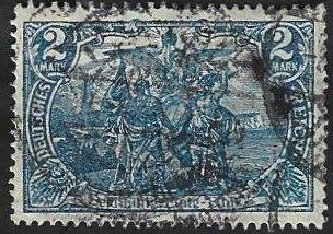 1 Postzegel Duitse Rijk 1915 Diverse inschriften oorlogsdruk, Enlèvement ou Envoi, Empire allemand, Affranchi
