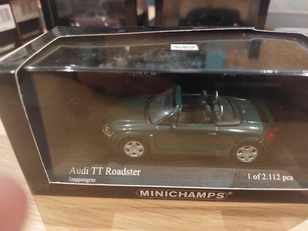 Minichamps audi TT roadster green 1/43, Ophalen, Nieuw, Auto, MiniChamps