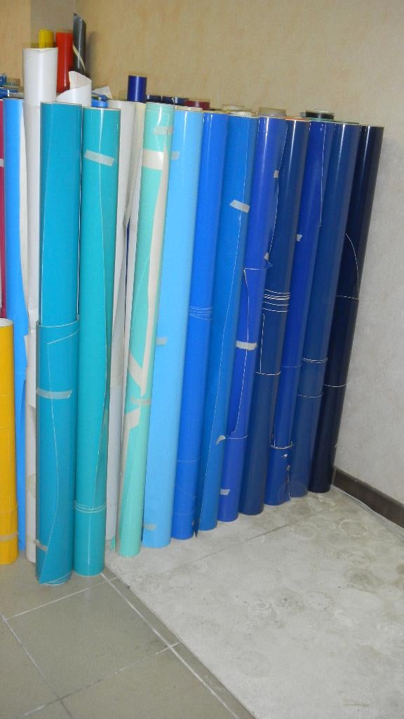 Zelfklevende PVC-folie, Ophalen, Nieuw