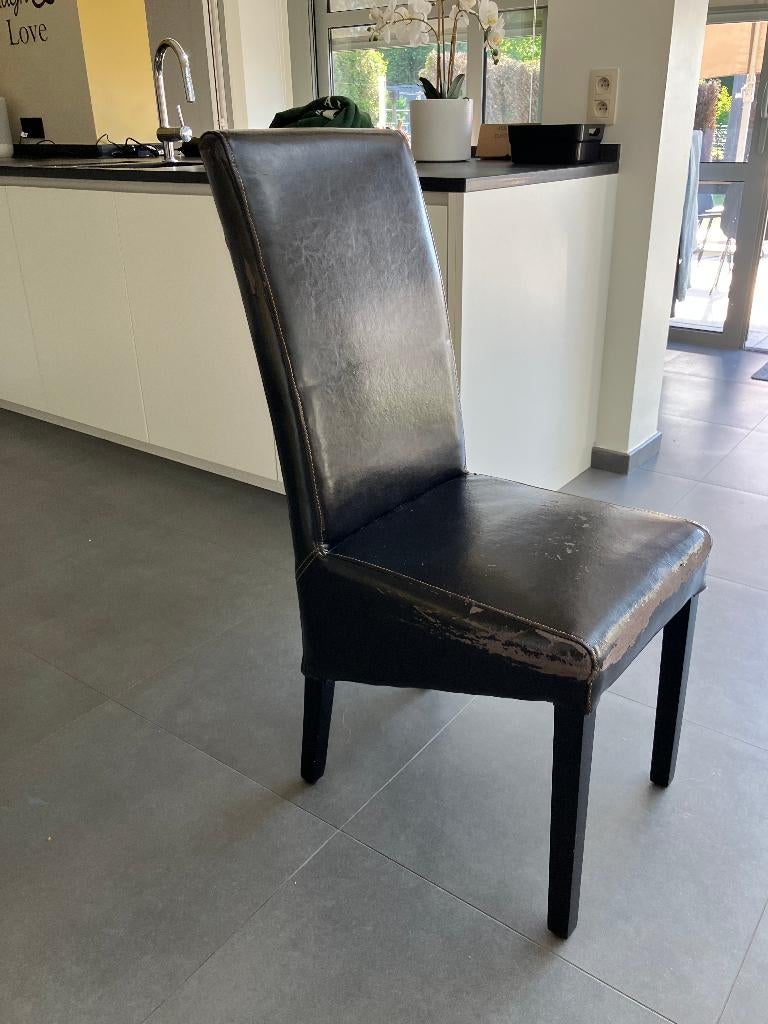 6  stoelen, Huis en Inrichting, Stoelen, Ophalen, Gebruikt, Bruin, Klassiek