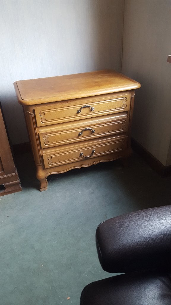 Ancienne commode en chêne, Maison & Meubles, 3 ou 4 tiroirs, 25 à 50 cm, Moins de 100 cm, Comme neuf