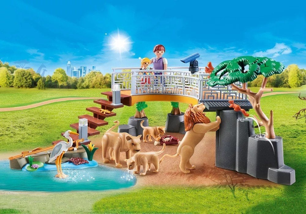 Playmobil 'Zoo, leeuwenfamilie', Kinderen en Baby's, Speelgoed | Playmobil, Ophalen, Zo goed als nieuw, Complete set
