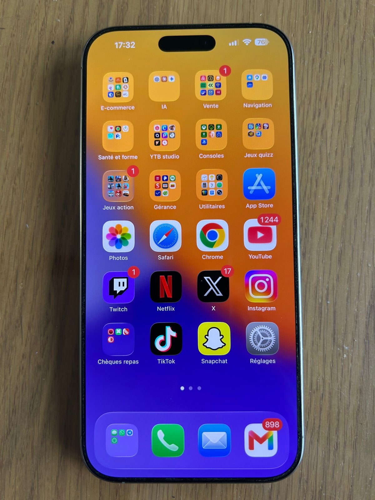 Iphone 16 Pro Max gris titane 256 gb, Telecommunicatie, Mobiele telefoons | Apple iPhone, Gebruikt, IPhone 16 Pro Max, Ophalen of Verzenden