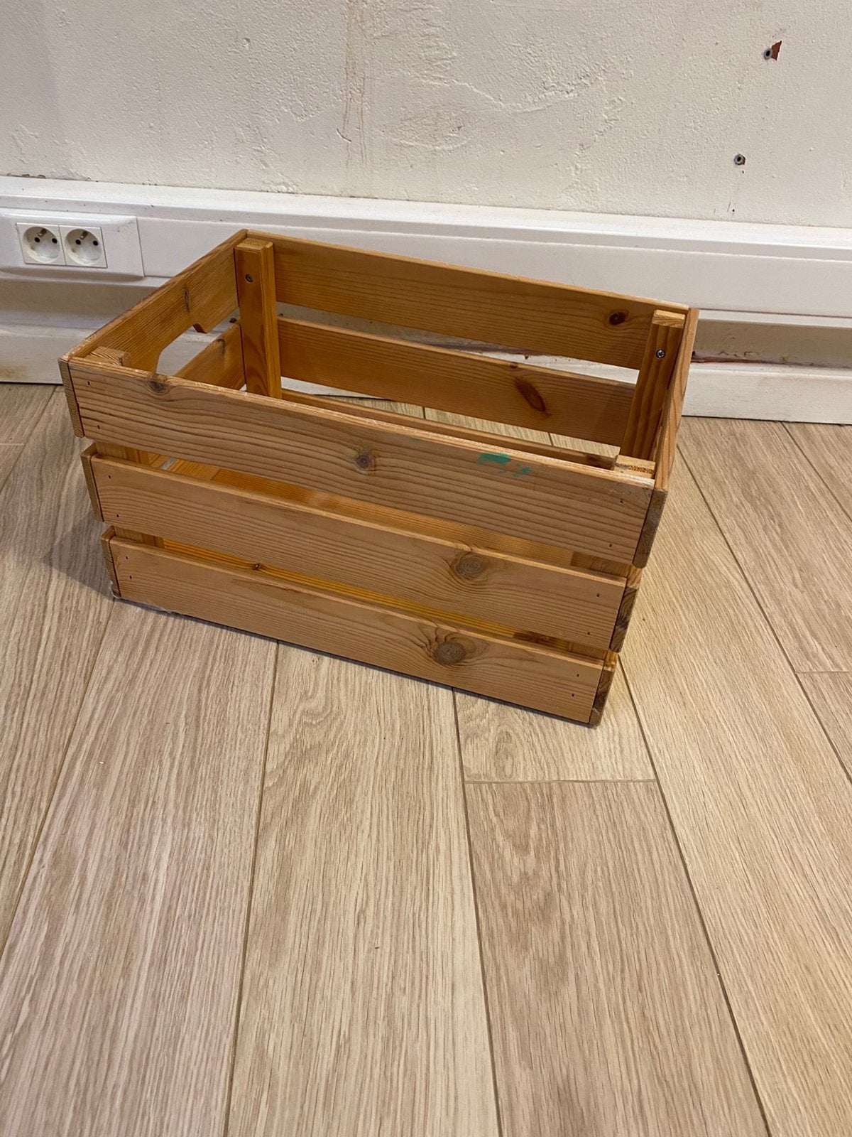 Lot van 3 houten kratten Ikea, Ophalen, Gebruikt