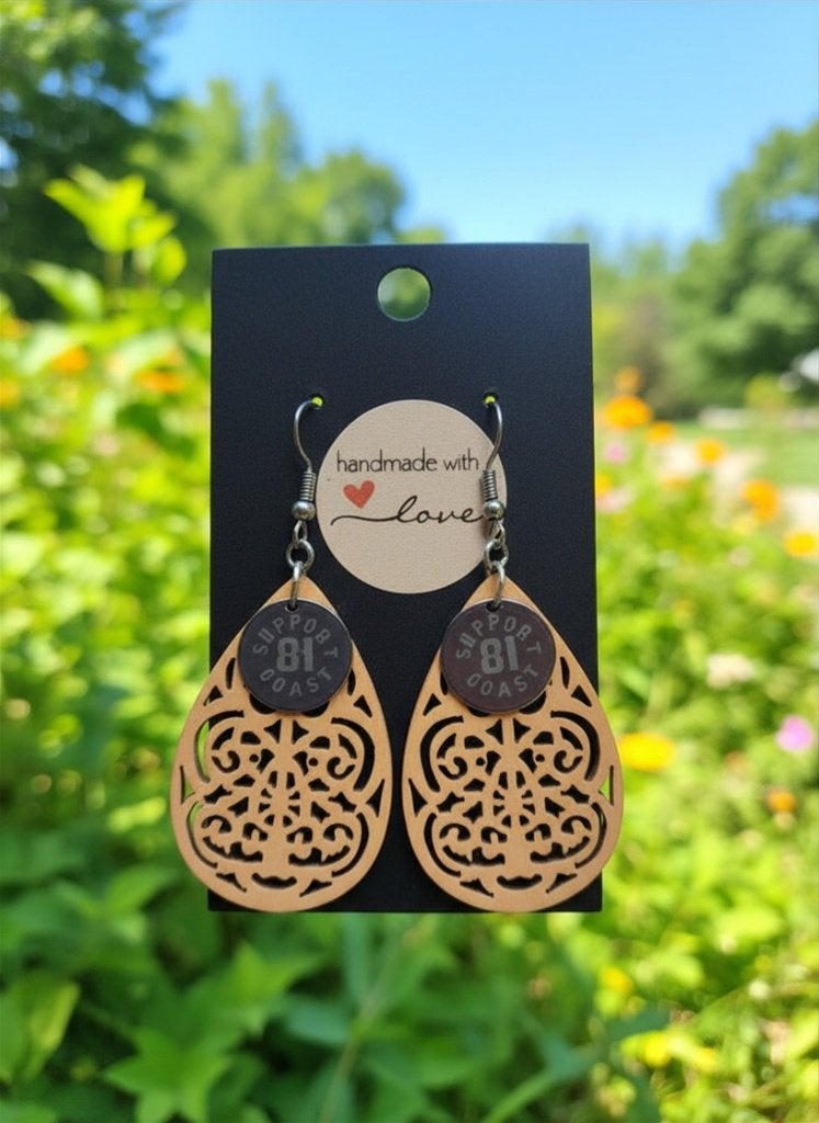 MiniRebel - Boucles d'oreilles en bois - Promo, Bijoux, Sacs & Beauté, Boucles d'oreilles, Neuf, Enlèvement ou Envoi, Autres couleurs