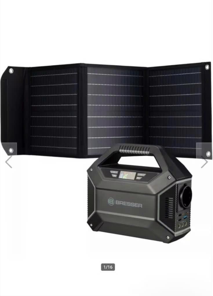 Bresser Portable Power Supply 100 Watt + Mobiel Zonnepaneel, Ophalen of Verzenden, Zo goed als nieuw