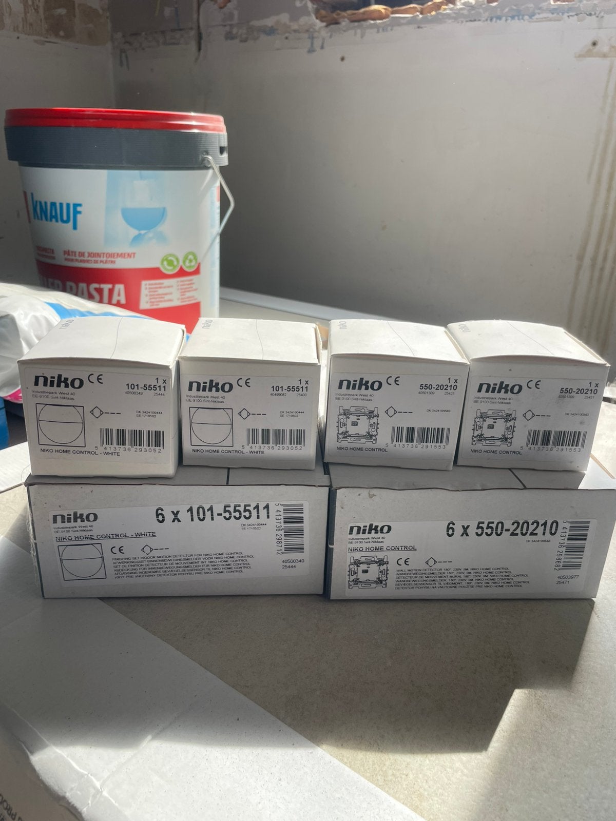 Lot de 10 Détecteurs de mouvement complets Niko Home Control, Enlèvement, Neuf