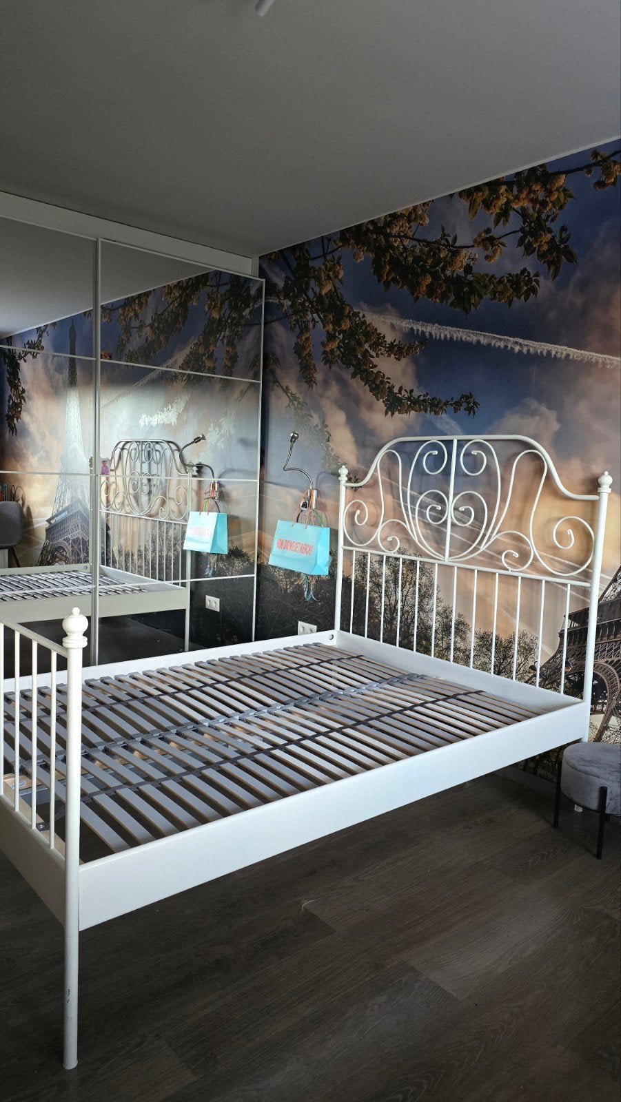 Bed + lattenbodem 140 X 200, Maison & Meubles, Queen size, 140 cm, Enlèvement, Utilisé