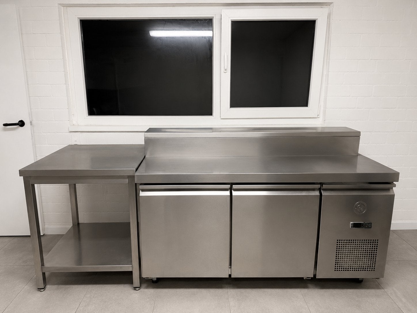 Ét de refroidissemen en acierinoxydable avec table d'appoint, Enlèvement ou Envoi, Comme neuf