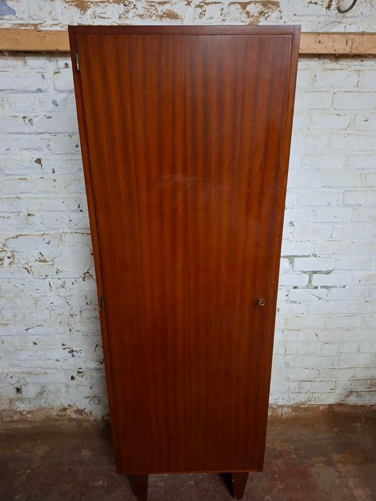 Teak kast vintage, Ophalen, Minder dan 50 cm, Met deur(en), 100 tot 150 cm