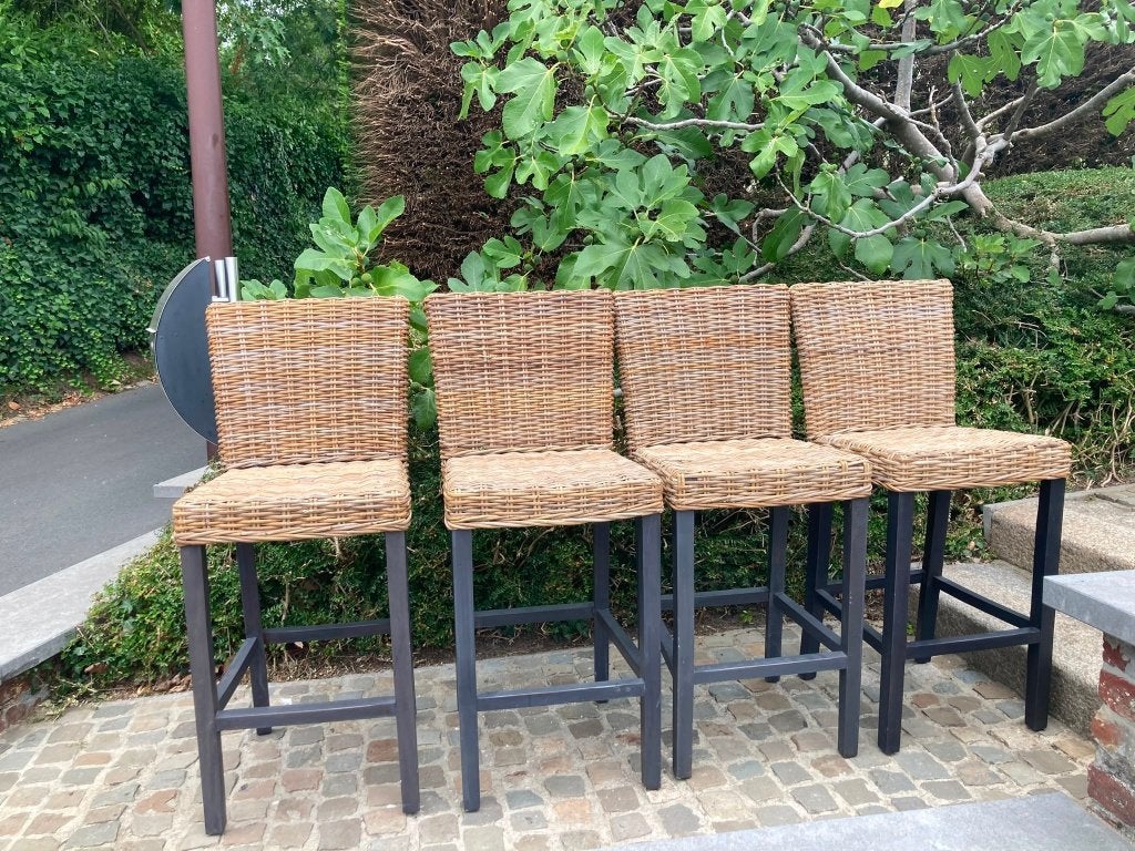 chaises de bar, Enlèvement, Utilisé, Osier