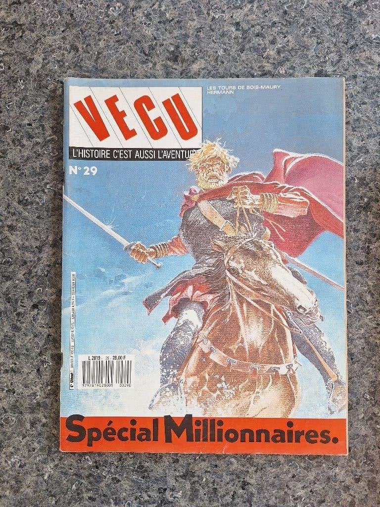 Hermann Bois Maury Glenat - Vecu 29 (1987), Boeken, Gelezen, Eén stripboek, Hermann, Ophalen of Verzenden