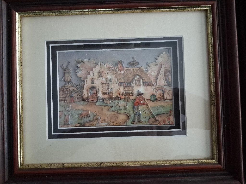 Jolie reproduction du cadre Anton Pieck, Enlèvement