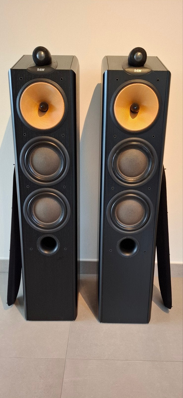 B&W CDM 9-NT Black Ash speakers * Nautilus Technology *, Enlèvement, Utilisé, 150 watts ou plus, Bowers & Wilkins (B&W)