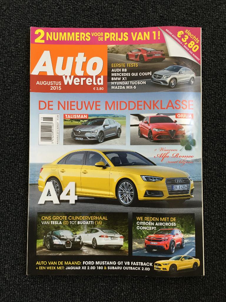 Revue AutoWereld, Livres, Autos | Brochures & Magazines, Enlèvement ou Envoi, Comme neuf, Général