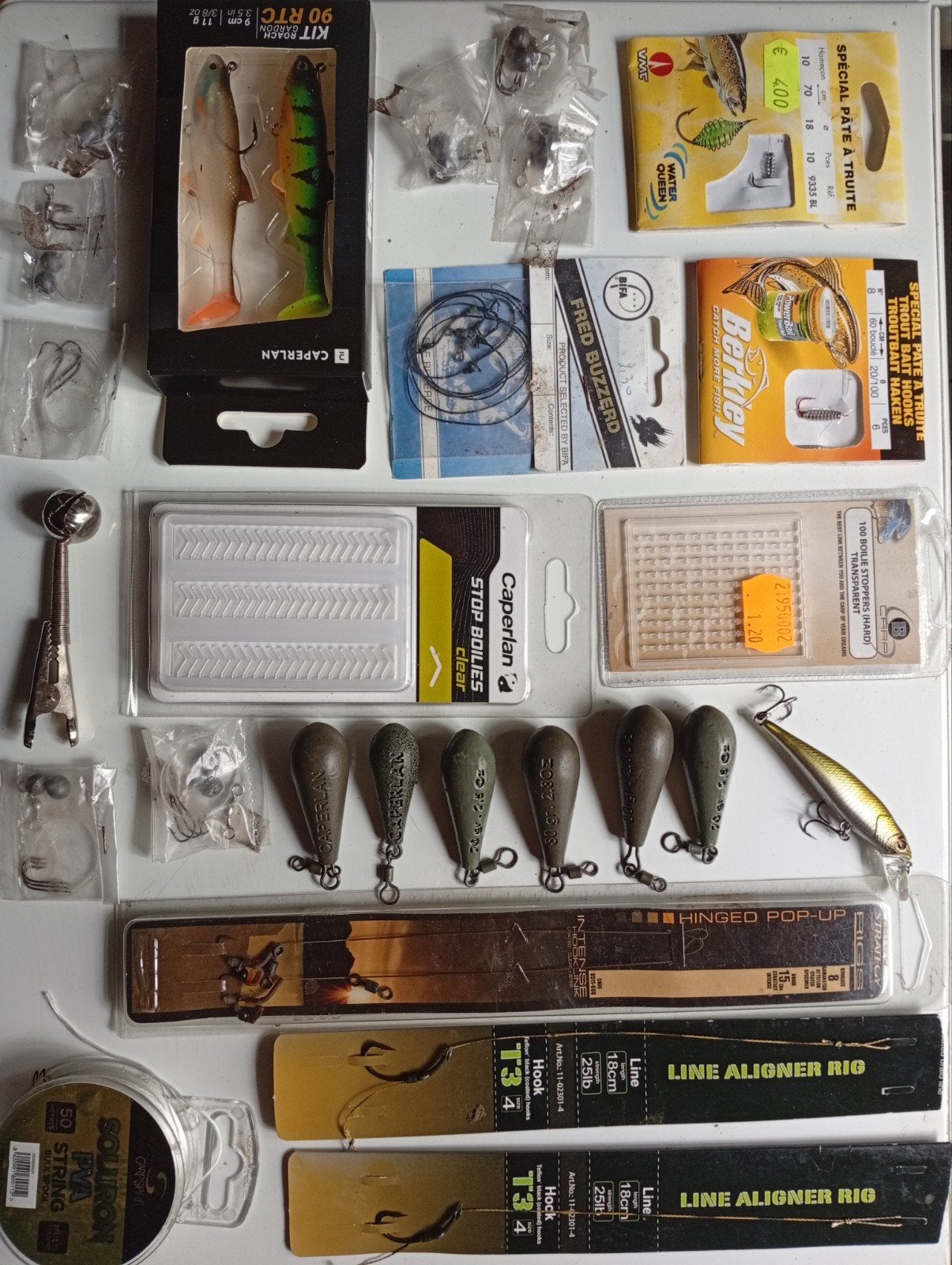 Gemengd lot hengelmateriaal, lood, haken en rigs, Sports nautiques & Bateaux, Pêche à la ligne | Général, Enlèvement