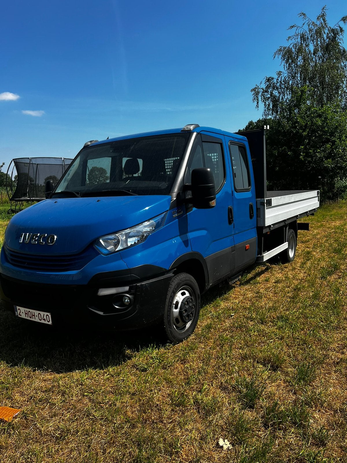 Iveco open laadbak, Auto's, Bestelwagens en Lichte vracht, Automaat, 4 deurs, Zwart, Blauw