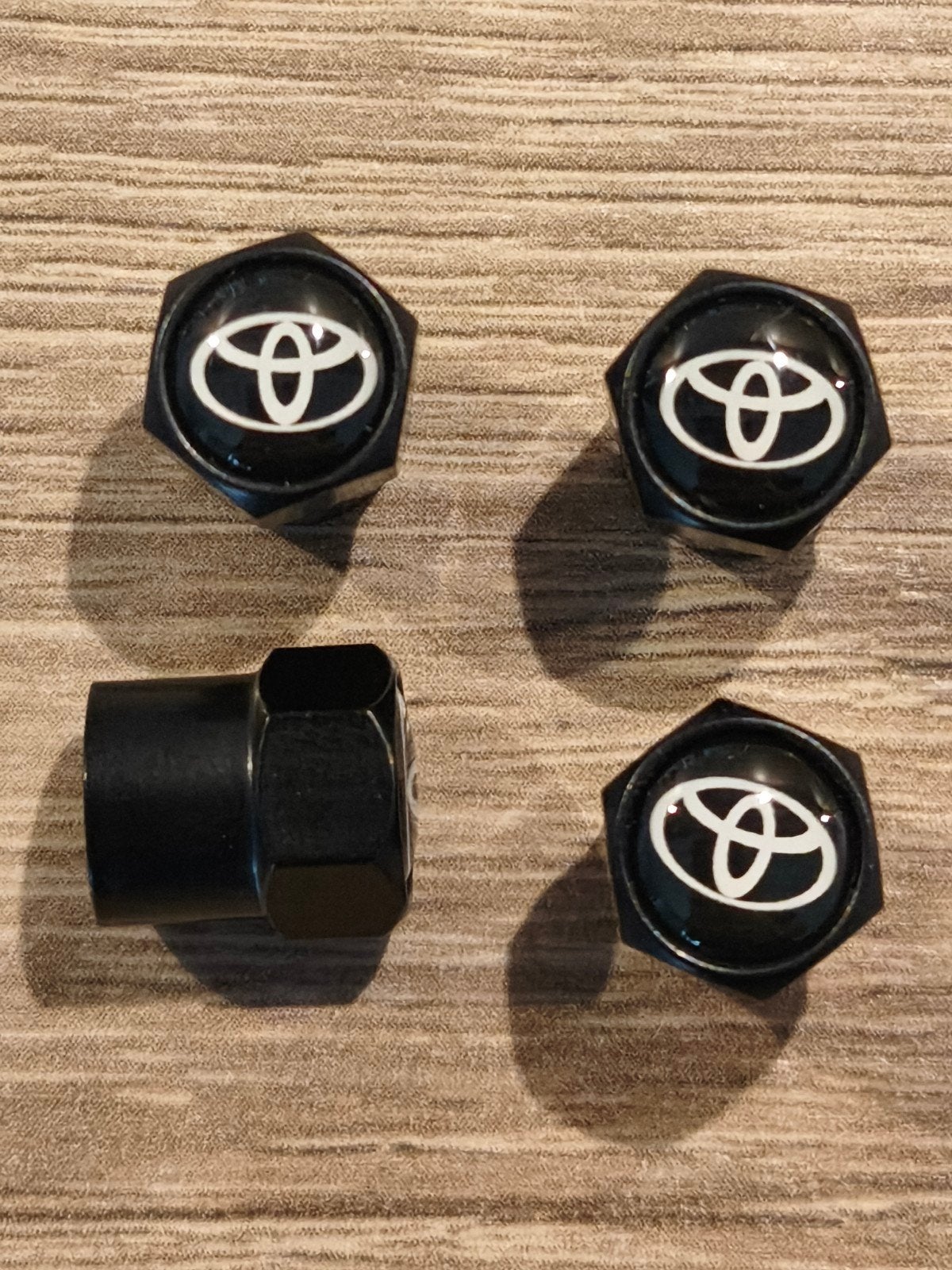 4x Toyota ventieldop rvs zwart, Enlèvement ou Envoi, Neuf