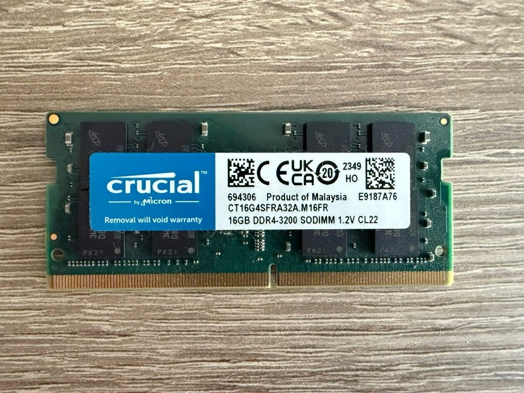 Mémoire vive SO-DIMM Crucial DDR4 à 3200 MHz de 16 Go, Neuf, DDR4, Envoi, Laptop