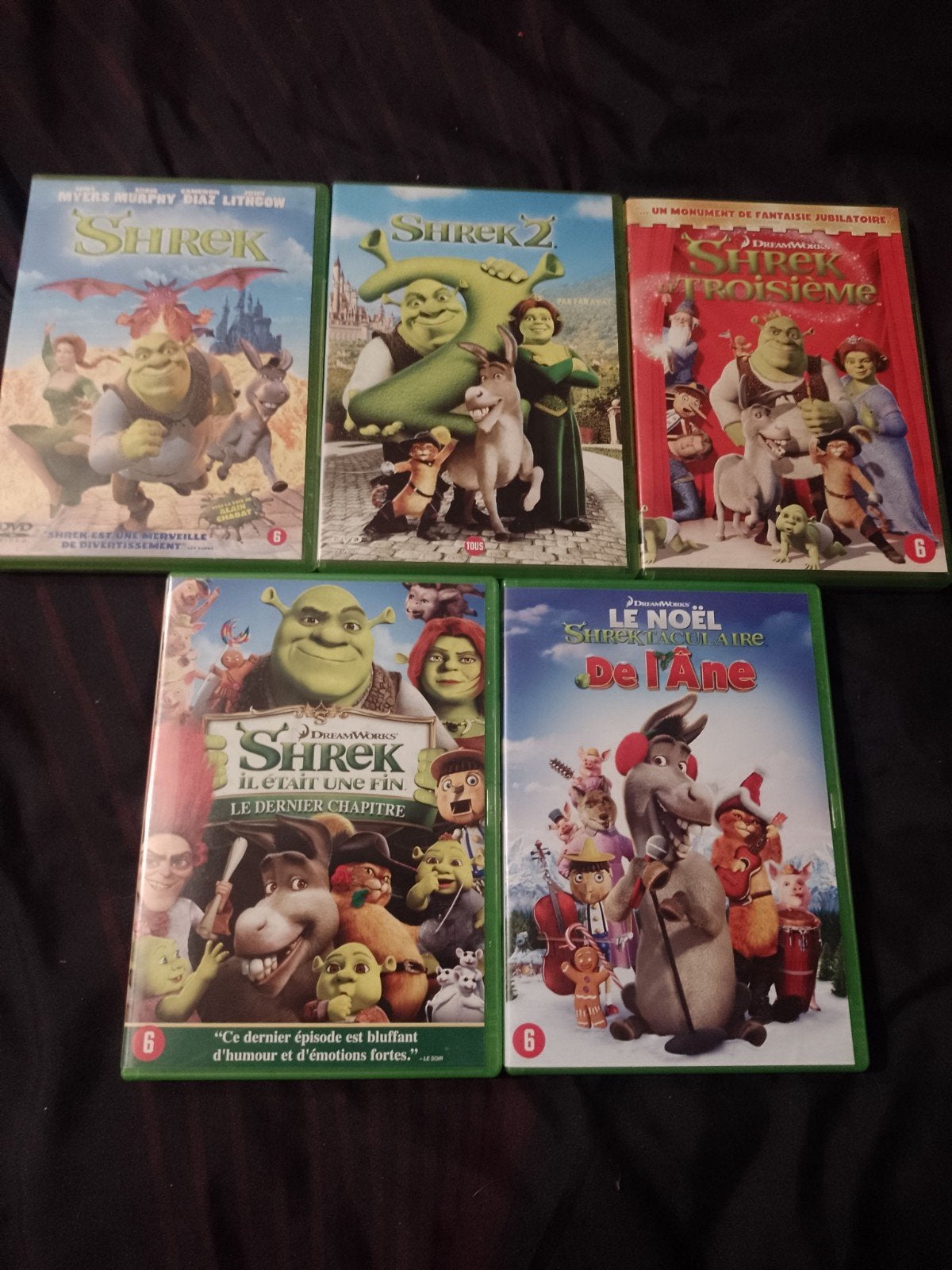 A Vendre en dvd l'intégrale du dessin animé Shrek, Enlèvement ou Envoi, Dessin animé, Américain, Anglais
