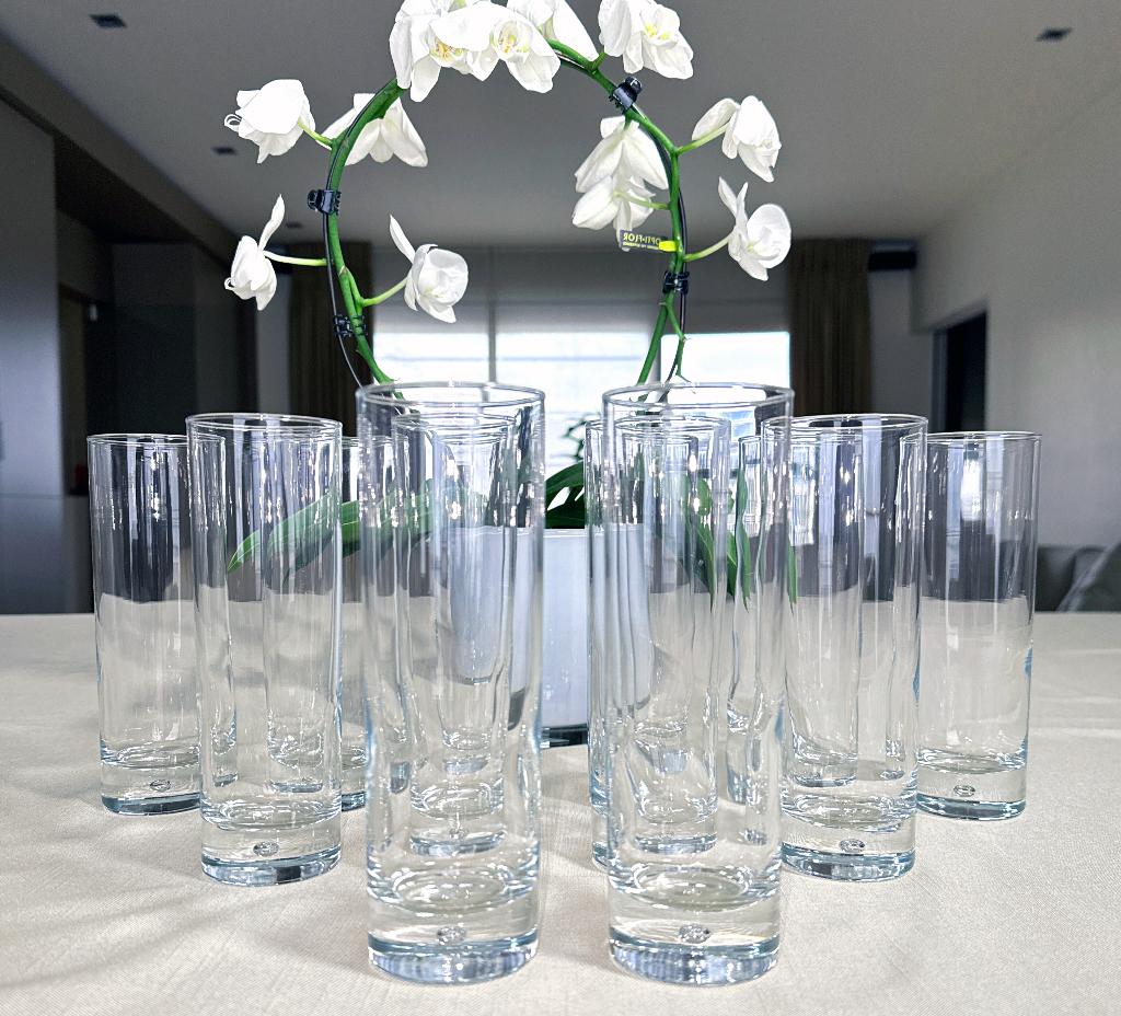 12 x verres Durobor Disco / Long Drink / 30 cl, Collections, Verres & Petits Verres, Enlèvement ou Envoi, Comme neuf, Verre à soda