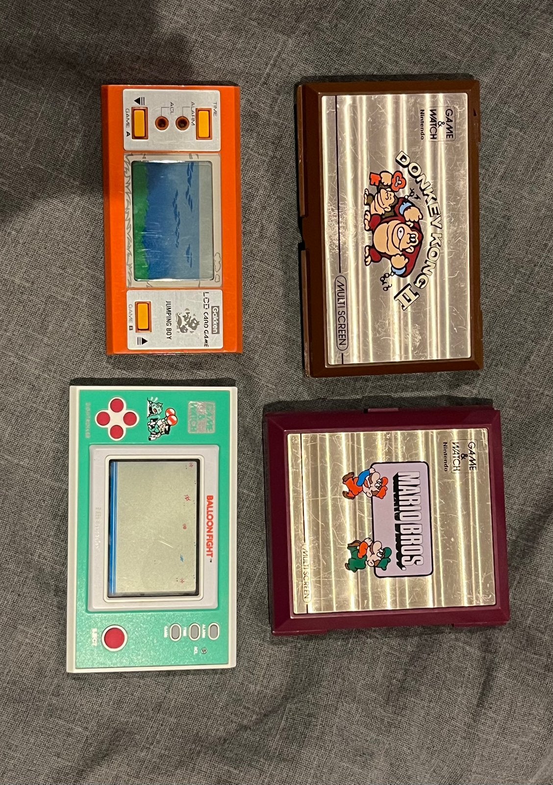 4 retro Nintendo Game&Watch consoles, Enlèvement, Utilisé