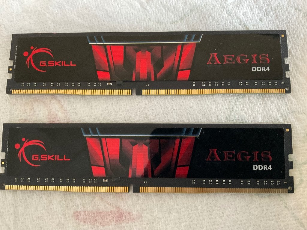 G.SKILL AEGIS, 16Gb (2x8Gb), DDR4, 3200Hz, Computers en Software, RAM geheugen, Ophalen, DDR4, Zo goed als nieuw, Desktop