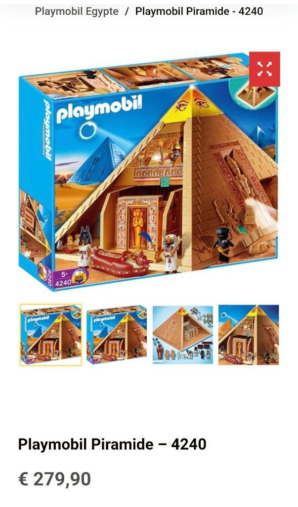 Playmobil Egypte, Enfants & Bébés, Historique, Bâtiment, Utilisé, Kit complet
