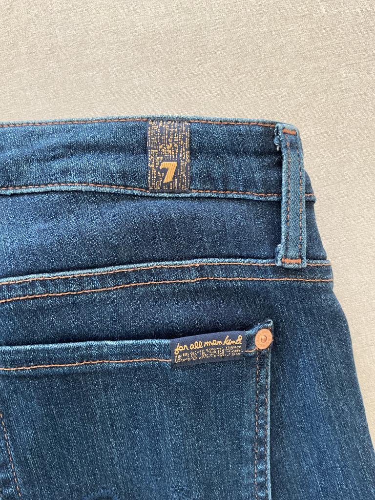 Donkerblauwe jeans Seven for all mankind, Enlèvement ou Envoi, Comme neuf, Bleu, W30 - W32 (confection 38/40)