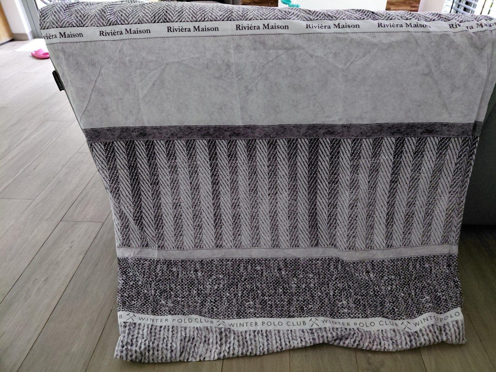 riviera maison dekbed met kussensloop 140 x 220 cm, Ophalen, Eenpersoons, Dekbedovertrek, Zo goed als nieuw