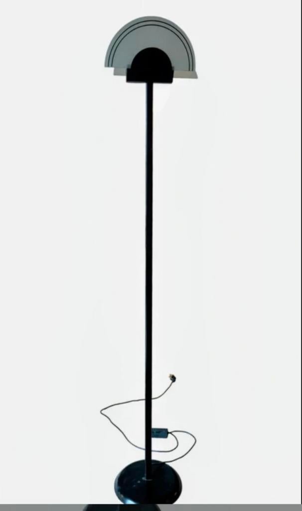 Lampe halogène postmodern. Design italien 80's, Verre, Comme neuf, 150 à 200 cm, Enlèvement